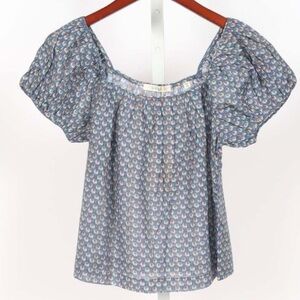 Doen Tonya top in dahlia ikat print